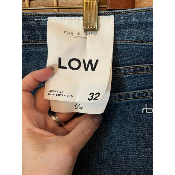 NWT Rag & Bone Original Boyfriend Jean, Low Rise Slim Boyfriend Size 32 - Picture 5 of 6